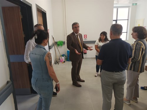 Kaymakamımız Sayın Sadettin Yücel, Tepebaşı Şirintepe Aile Sağlığı Merkezine ziyarette bulundu.
